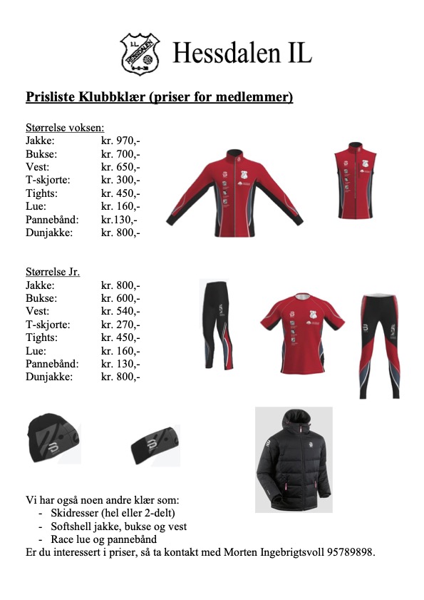 Ny mulighet til å bestille klubbklær